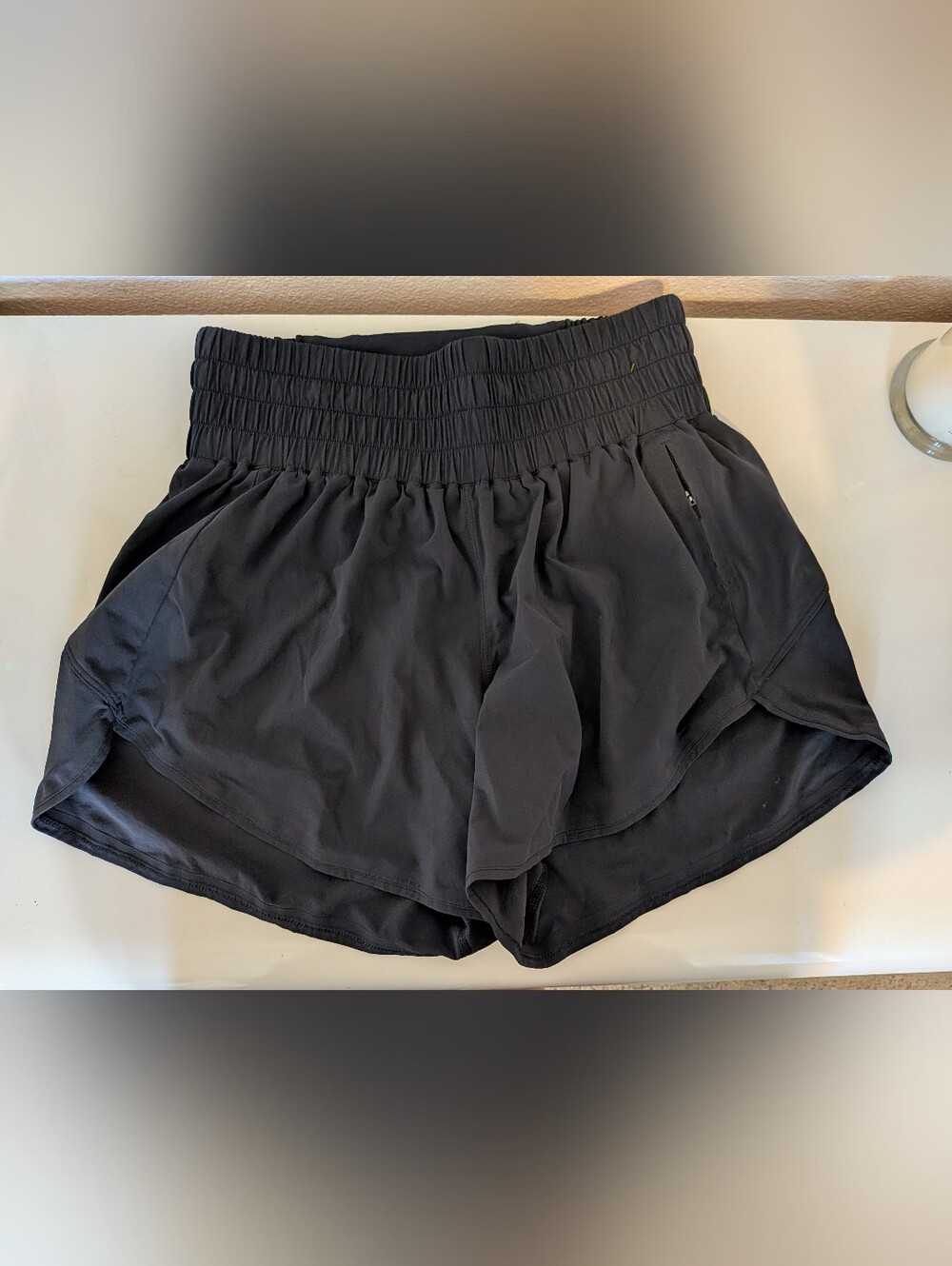 Outdoor Voices Black High Waisted Athletic Shorts Medium